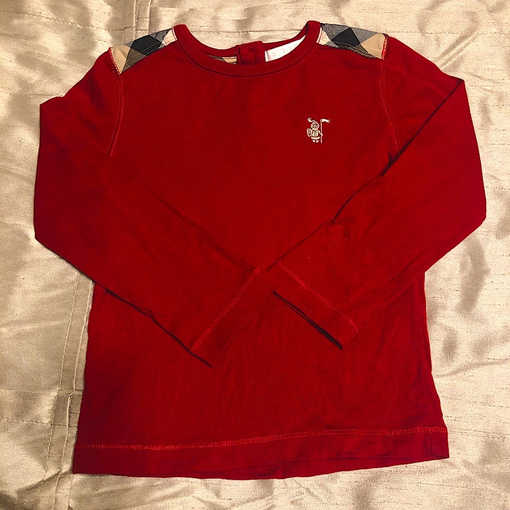 Authentic Burberry long sleeve shirt (Red)